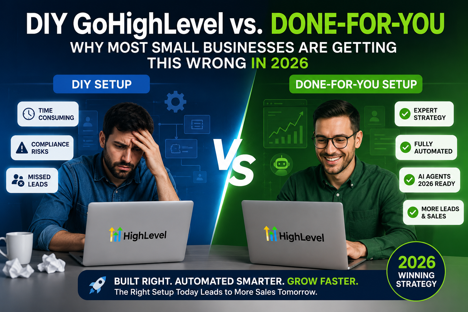 DIY GoHighLevel vs Done-For-You Setup 2026 | Which Wins?